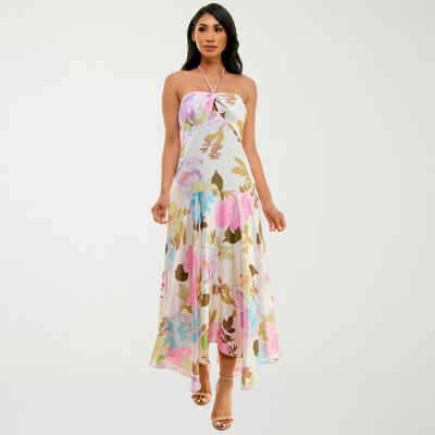 Premier amour sleeveless 2025 floral maxi dress