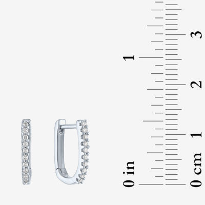 Diamond Addiction (G-H / Si2-I1) Womens 1/10 CT. T.W. Lab Grown White Diamond Sterling Silver Earring Set