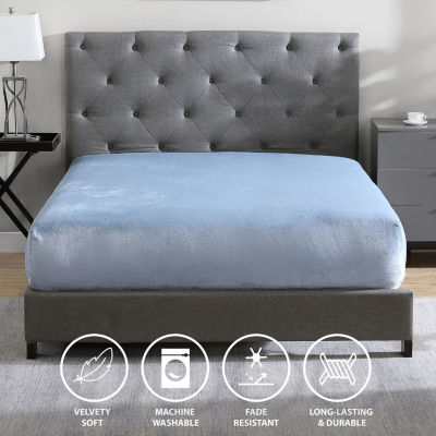 Swift Home Premium Plush Polyester Flannel Wrinkle Resistant Fitted Sheet