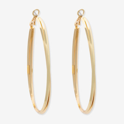Bold Elements Stainless Steel 53.3mm Hoop Earrings