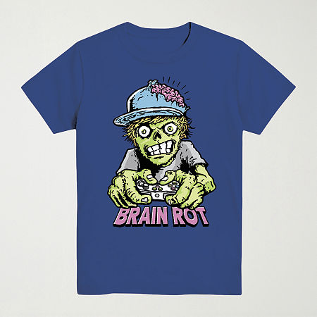 Mad Engine Little & Big Kid Boys Crew Neck Short Sleeve Regular Fit Graphic T-shirt In Blue
