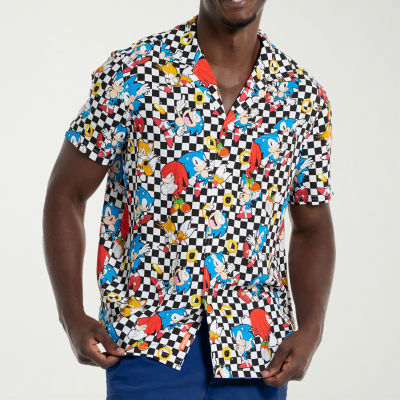 Novelty Mens Short Sleeve Sonic the Hedgehog Graphic T-Shirt