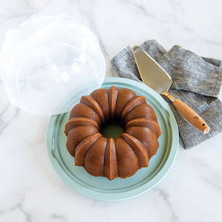 Nordicware Translucent Bundt Cake Keeper, One Size, Mint