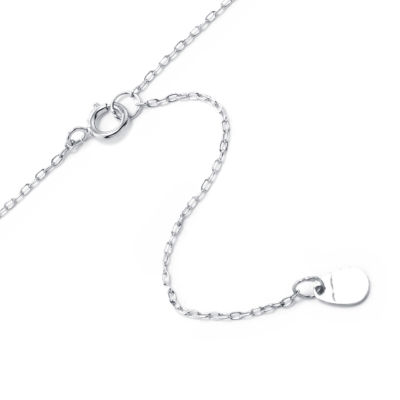 Silver Treasures Sisters Sterling Silver 16 Inch Cable Pendant Necklace