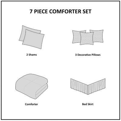 Madison Park Westbrook 7-Pc. Faux Suede Comforter Set