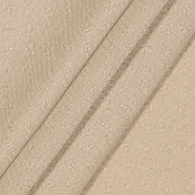 Fieldcrest Luxury Alden Linen Rod Pocket Back Tab Light-Filtering Single Curtain Panel