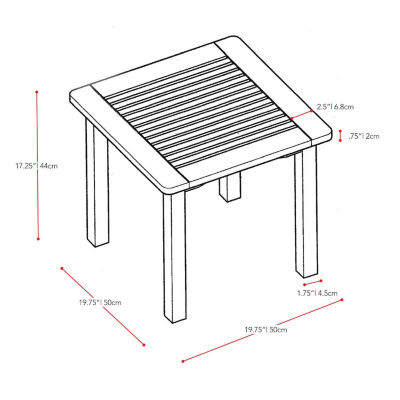 Corliving Miramar Patio Side Table