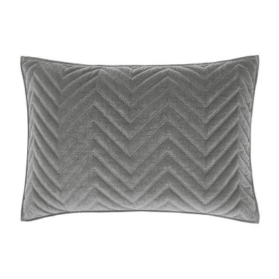 Fieldcrest Luxury Cotton Chevron Velvet Quilt