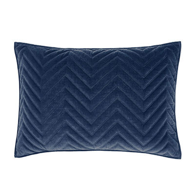 Fieldcrest Luxury Cotton Chevron Velvet Quilt