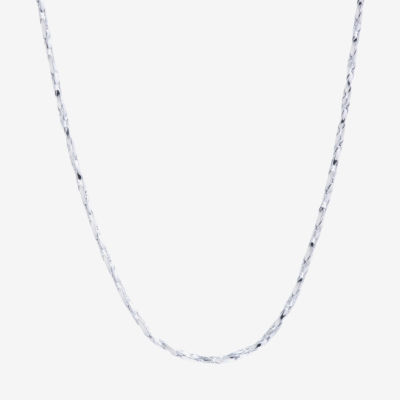 Silver Reflections Pure Silver Over Brass 16-30" Chain Necklace
