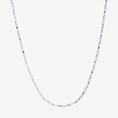 Silver Reflections Pure Silver Over Brass 16-30" Chain Necklace, One Size