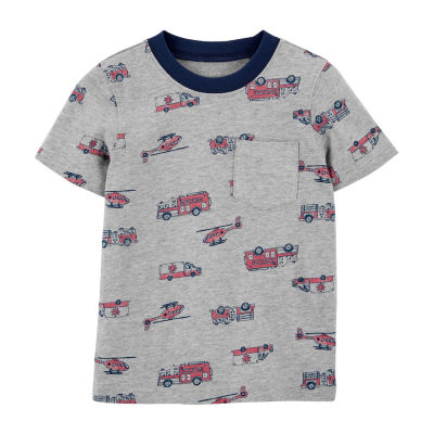 Carter's Toddler Boys Round Neck Short Sleeve Graphic T-Shirt