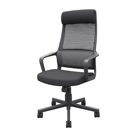 Office + Library Collection Adjustable Height Office Chair, One Size, Black