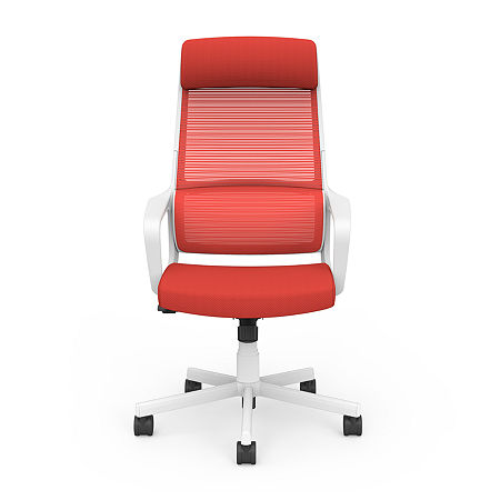 Contemporary Mesh Adjustable Height Office Chair, One Size, Red