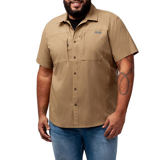 Free Country Big and Tall Mens Regular Fit Short Sleeve Arcadia Performance Button-Front Shirt