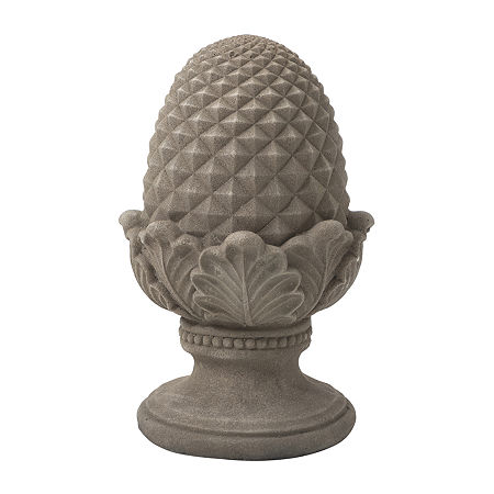 Glitzhome 16.5H Mgo Artichoke Garden Figurine, One Size, Gray