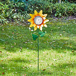 Glitzhome Sunflower Thermometer Yard Stake