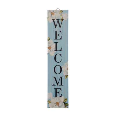 Glitzhome Porch Sign With Lilies Porch Sign