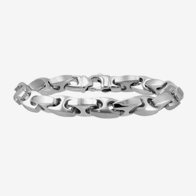Mens Stainless Steel Mariner Bracelet, Color White JCPenney