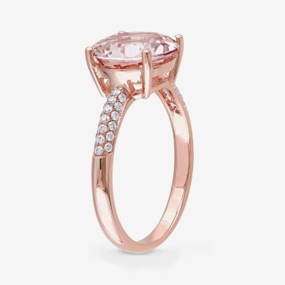 Pink Morganite 14K Gold Engagement Ring