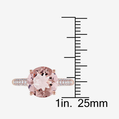 Pink Morganite 14K Gold Engagement Ring