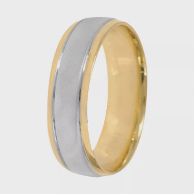 Men’s 6mm Two-Tone Gold Wedding Band