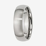 Mens 6mm Stainless Steel Wedding Band