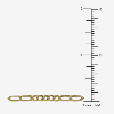 10K Yellow Gold 2.9mm 18" Hollow Figaro Chain