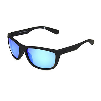 Xersion Mens UV Protection Polarized Rectangular Sunglasses | Black | One Size | Eye Care Sunglasses | Polarized|Uv Protection