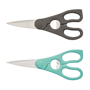 Farberware 2-pc. Kitchen Shears | Blue | One Size | Cutlery Kitchen Shears | Ergonomic Handle