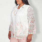 Plus Size 3/4 Sleeve Tops for Women - JCPenney