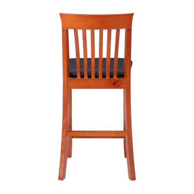 Wright Upholstered Barstool with Mission Back