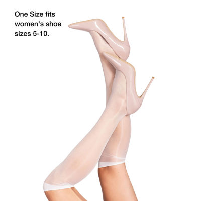 LECHERY 4 Pairs Of Glossy Sheer Knee-Highs Womens 4 Pair Knee High Socks
