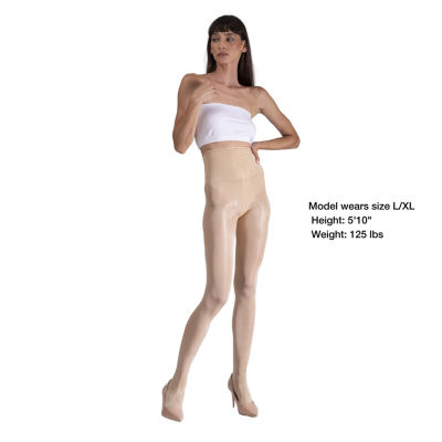 LECHERY Womens 3 Pairs Of Glossy Semi-Opaque Tights 40 Denier Multi-Pack 3-pc. Tights