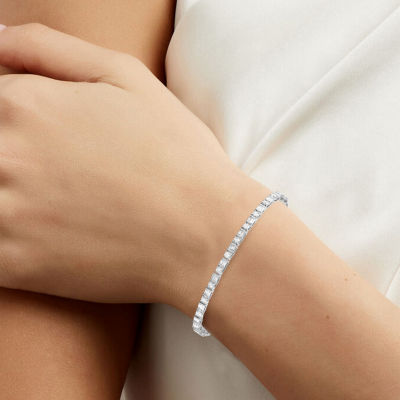 Womens CT. T.W. Lab Grown White Diamond 10K Gold Tennis Bracelet