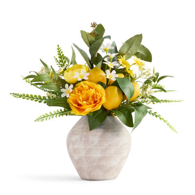 Linden Street Yellow Lemon Floral Arrangement