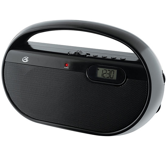 GPX R602B AM/FM Portable Clock Radio