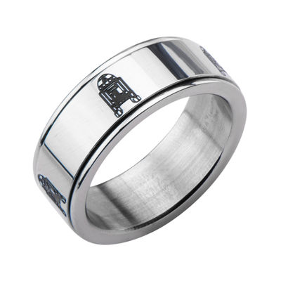 Star Wars® Stainless Steel R2D2 Spinner Ring