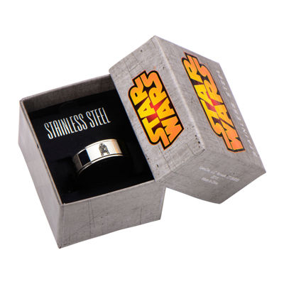 Star Wars® Stainless Steel R2D2 Spinner Ring