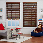 Cut-to-Width 2" Cordless Faux-Wood Blinds