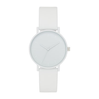 Womens White Strap Watch Fmdjo180 JCPenney