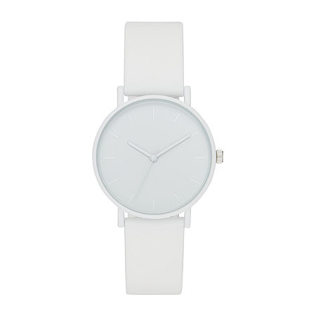 Womens White Strap Watch Fmdjo180, One Size