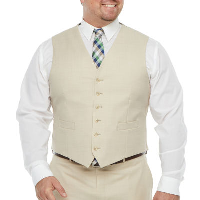 Stafford Super Suit Mens Stretch Fabric Classic Fit Suit Vest - Big and Tall