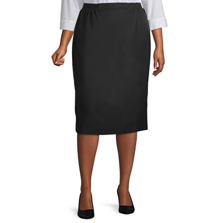  Alfred Dunner Suiting Womens Pencil Skirt-Plus