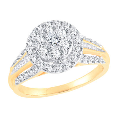 Womens / CT. T.W. Natural White Diamond 10K Gold Round Engagement Ring