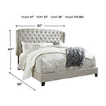 Signature Design by Ashley® Jeralyn Upholstered Wing Back Bed