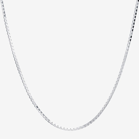 Silver Treasures Made In Italy Sterling Silver 16-30" Box Chain Necklace, One Size