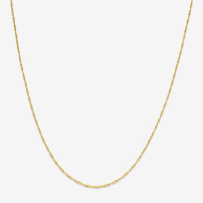 Silver Reflections Womens 24 Inch Chain Necklace
