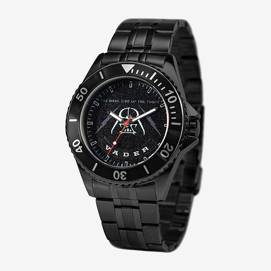 Disney Star Wars Mens Black Stainless Steel Bracelet Watch Wds001109