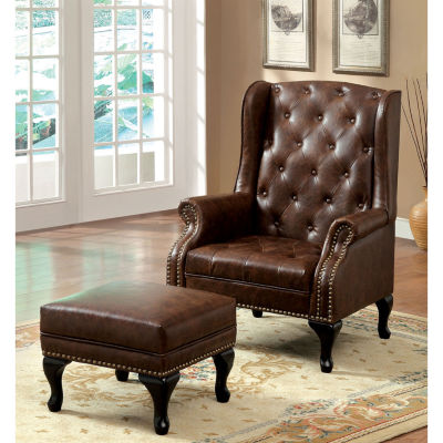 Goldrod Chair And Ottoman Sets Tufted Chair & Ottoman Set